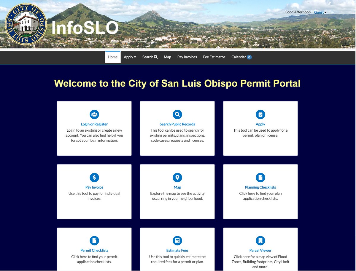 We've launched more tools on our Permit Portal to continue to support the community during this time: slocity.org/Home/Component…