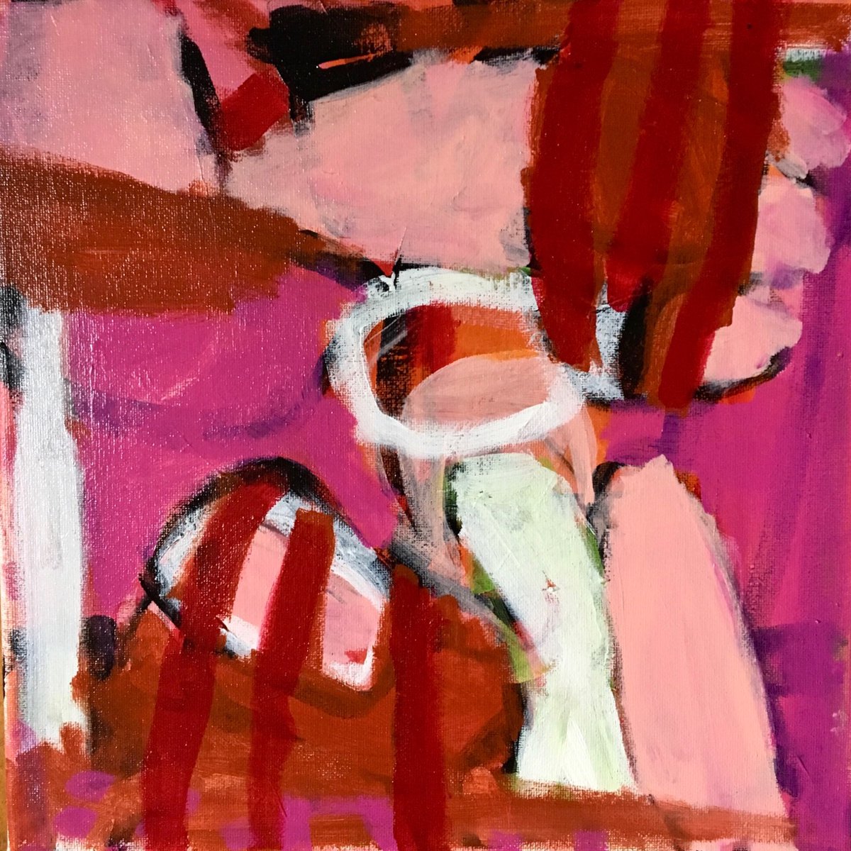 Just Breathe, acrylic on canvas, 12" x 12" ... #CanadianArtist #Abstraction #markmaking #Abstractpainting