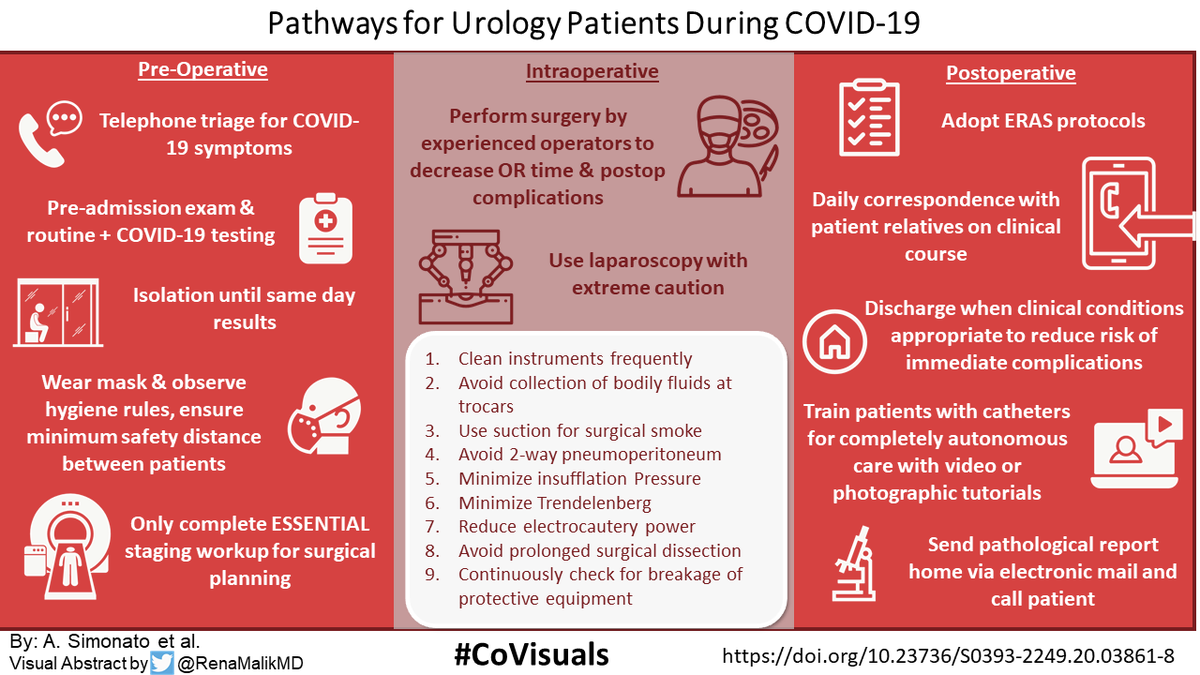 RenaMalikMD's tweet photo. Pathways for Urological Patients During the #COVIDー19 pandemic @FicarraVincenzo @MUN_journal
@PorpigliaF @alchiede @GGiannarini @giacomonovara
 @UrologiaTrieste #COVID19italia #CoVisuals #UroSoMe https://t.co/5p2CKIdnDL