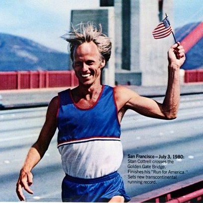 Stan_Cottrell's tweet photo. On July 3, 1980 - I crossed the Golden Gate Bridge to finish off my “Run for America” setting the new #transcontinental running record! 3,103.5 mile run from #NYC to #SF in 48 days!
https://t.co/mcDpgai6FI
#RunningMan #StanCottrell https://t.co/GjFaHycXfO