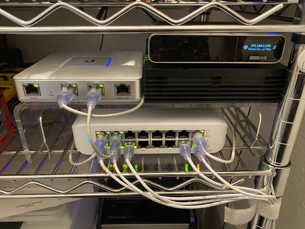 Another small update!• I had two 8-port UniFi switches, but replaced both of them with a new UniFi Switch Lite 16 POE. It's great, small, runs cooler! Eight ports are POE, eight regular.• Today my CenturyLink is 924 Mbps down, 931 Mbps, despite Coronaload. GREAT SERVICE.
