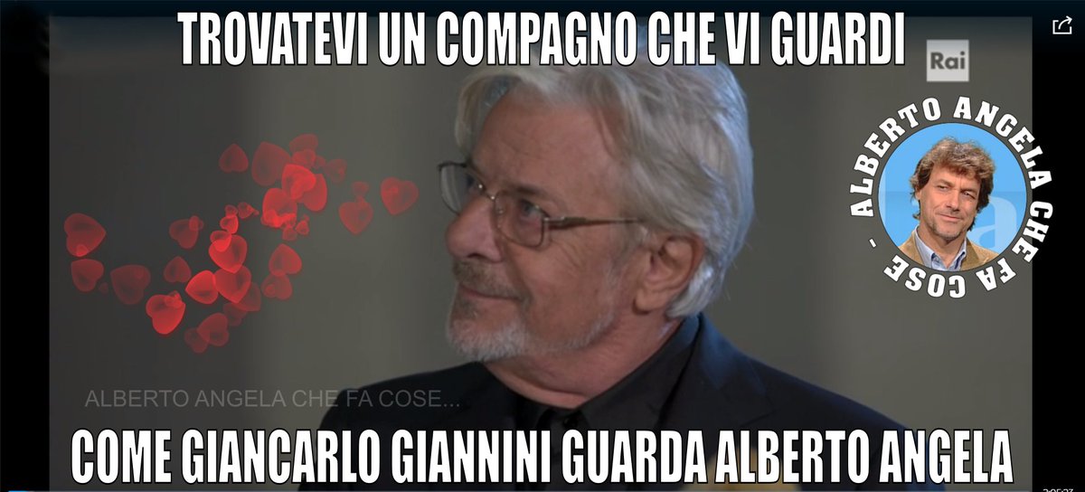 Bello il loro incontro #GiancarloGiannini #StanotteASanPietro #AlbertoAngela