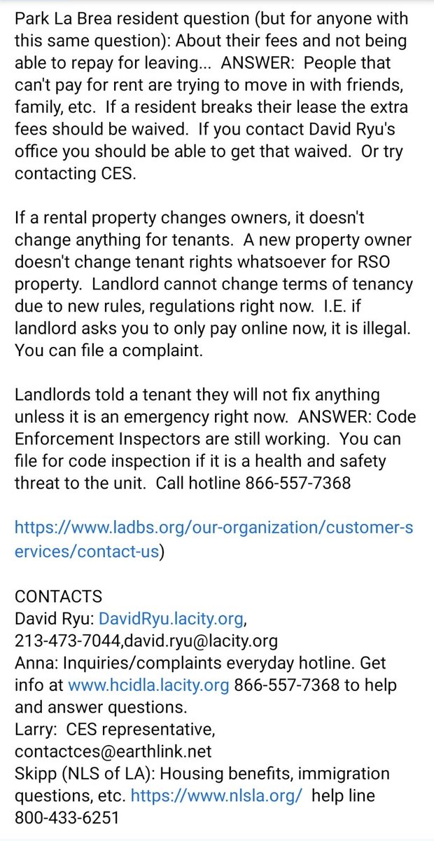 GabbyLorenTV's tweet photo. #LA residents affected by #COVID19 #COVIDー19 please read and SHARE!

Thank you to our amazing councilmen and the other organizations on this teleconference! @davidryu4u @CESinAction @HCIDLA #NLSLA #lacounty #lacity #losangeles #coronavirus #coronavirusLA https://t.co/AJpTFEpmJF