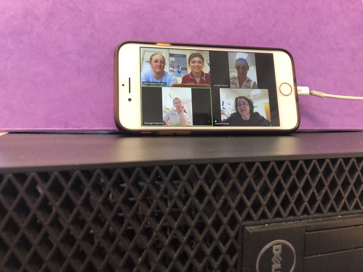 OutreachHayley's tweet photo. @BelfastTrust RVH Tracheostomy MDM maintaining social distancing by having our meeting virtually! #ccotRVH @leannehdu @CarolAnneCrowe2  @McCormickJo @NTSP_UK https://t.co/vTYTyQVgjZ