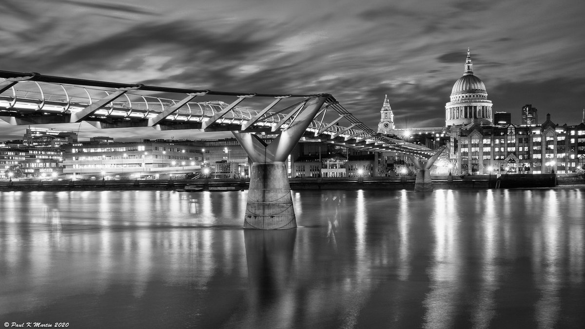 Mono Millennium Bridge #london #millenniumbridge @LensAreLive #StormHour #ThePhotoHour #southbank