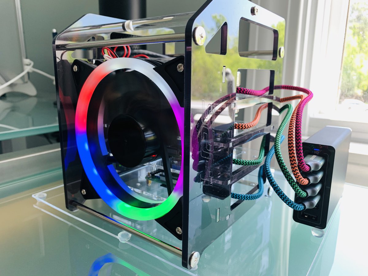 michaeljmorton's tweet photo. As a CTO, don't like to talk about a technology if I don't know how it works. So with some inspiration from Richard Backhouse from the Boomi Emerging Technology Team, created a Raspberry 4 PI cluster running Kubernetes. #oldconceptsnewnames https://t.co/91LSOSnud8