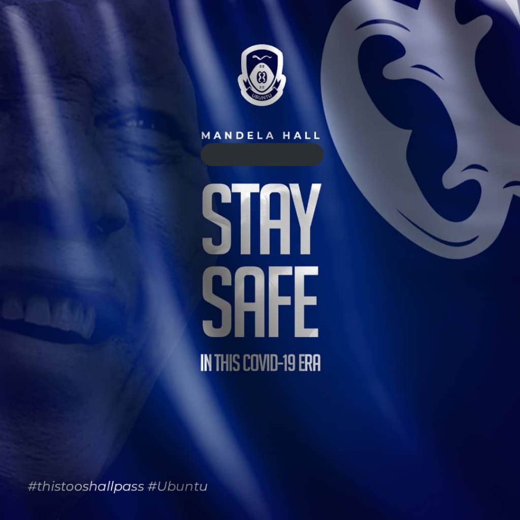 MandelaHallGIJ's tweet photo. We are because you are 
Stay safe guys 
This too shall pass https://t.co/nz3VnYHbMf
