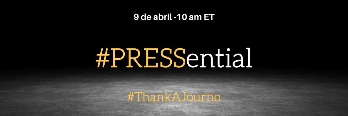 HugoBalta's tweet photo. .@NAHJ leads core coalition of 40+ local, natl media, nonprofit partners, in campaign to recognize #PRESSentials workers, #ThankAJourno for efforts on #COVID19.
Please post on social media at 10am ET ,4/9 -include messages of support, gratitude to journalists, newsrooms
Thx u! https://t.co/wZPjYPJboR