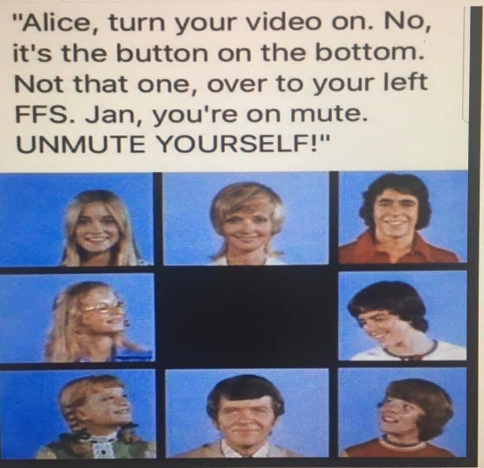 Brady Bunch Zoom Meme Captions Ideas