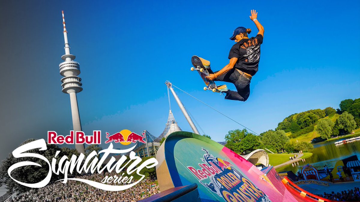 ActionSportsDly's tweet photo. Rewatch - full highlights of 2019 
@redbull
 Roller Coaster event in Munich, Germany. Congrats again 
@jakeilardi

 #skateboarding #redbull #redbullsignatureseries #munich #germany #rollercoaster #hammers

https://t.co/ZH26Q7JKF2 https://t.co/EUDNghFEdS