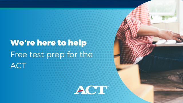 ACT Academy offers personalized test prep for the ACT.

Sign up for your 🆓 account and start learning through videos, interactive questions, games, and more: bit.ly/2UDlK8y