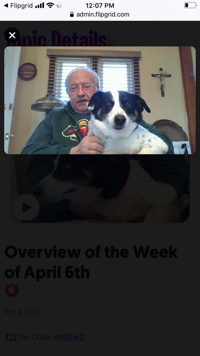 @Flipgrid really knows how to #EmpowerEveryVoice including my active, older father who is still teaching middle school and has found a way to #ConnectWithStudents Here’s to 850 views Dad! Congrats!