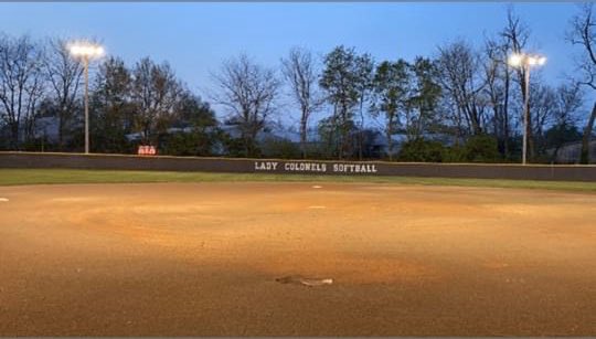In Honor of the 2020 Lady Colonels Softball team and this years seniors we observed lighting up the field at 8:00 for twenty minutes and twenty seconds. We still hold out hope that we will be able to play a shortened schedule.