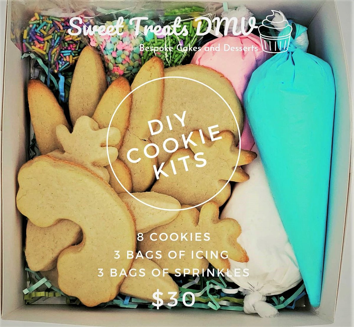 CorkDC's tweet photo. The #EasterBunny, Peter Cottontail - you don't need either to decorate your own #Easter Cookies. We've put together a #DYI #EasterCookie Decorating Kit for #kids and the kid at heart. Call - Email - #Onlineordering at https://t.co/aqy88pSbCR. #corkdc #Easter #familyfun https://t.co/2EU2jhvp0l