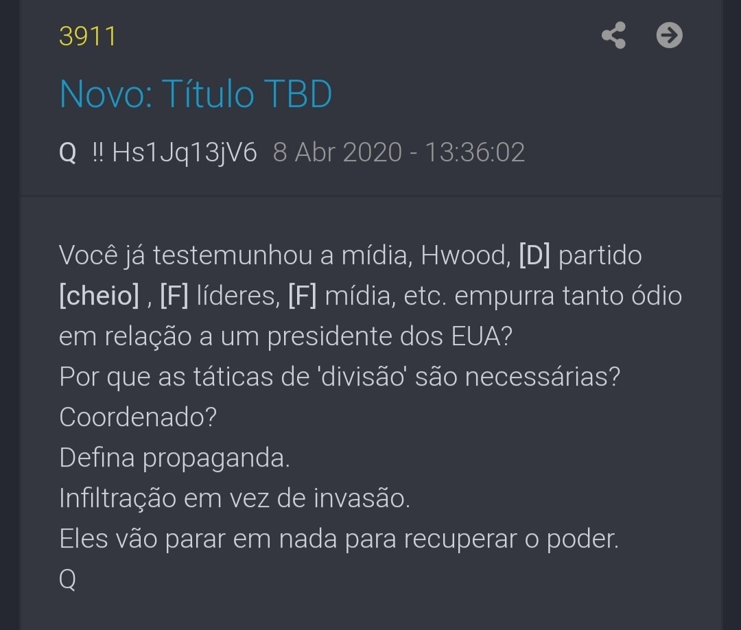 15) ALERTA.....Q...08/04Em msg Q de hoje podemos ver que não existem coincidências e mesmo o Q estando nos USA as msgs servem para nós, pq o comportamento do Deep State é igualzinho aqui tbm....Reparem.... #WWG1WGA  #Qanon 