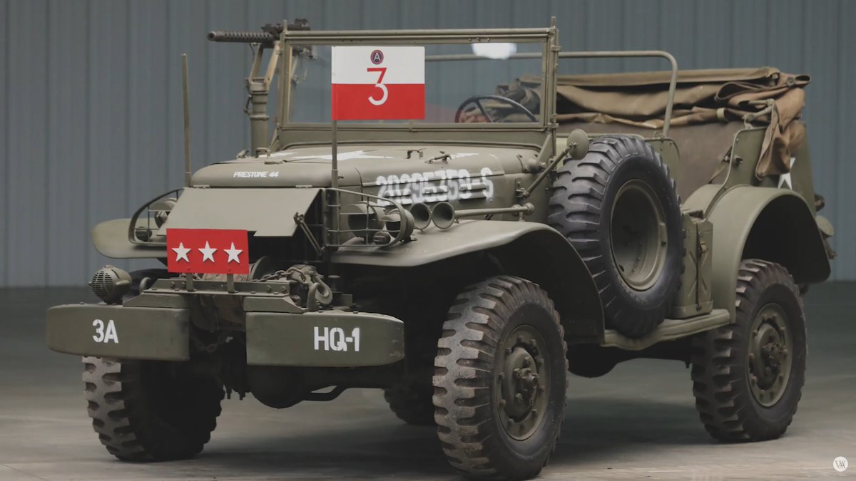 AutomovilMex's tweet photo. El #Dodge #WD57 'Command Car' del general George Smith #Patton, una de las figuras más relevantes de la II Guerra Mundial, será subastado por Worldwide Auctioneers a mediados de junio en Indiana. #ClásicosAP #HistoriaAP @DodgeMX https://t.co/Mk2huU5XjZ