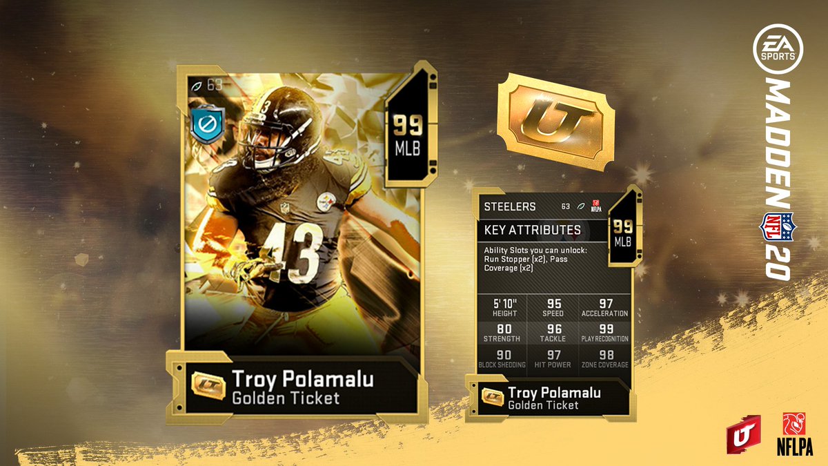 GOLDEN TICKETS Michael Vick (QB), Troy Polamalu (MLB) and Kelvin
