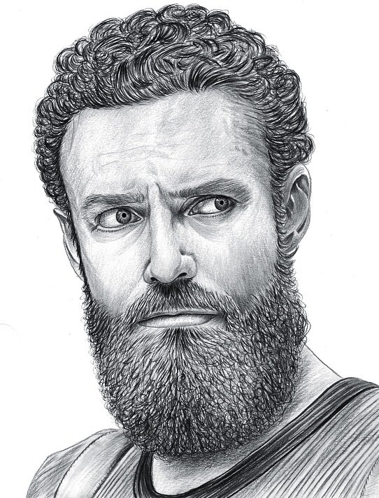 ScottStrakaArt's tweet image. My newest drawing of @RossMarquand from @TheWalkingDead is all done! Please Comment, Share and Show him some love! #TheWalkingDead #rossmarquand