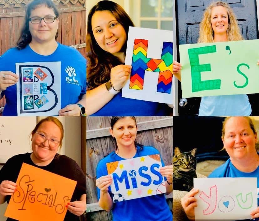 We miss our kiddos...
<a href="/BlueHazeWSISD/">Blue Haze Elementary</a> <a href="/wsisdschools/">White Settlement ISD</a>