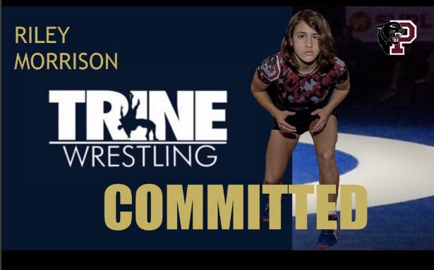Trine Women’s Wrestling’s FIRST EVER commit! Riley is making history!