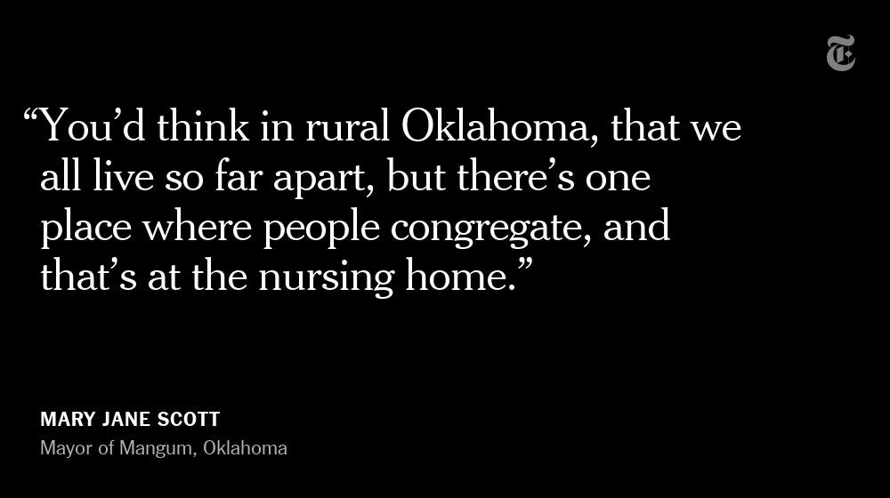 In Mangum, Oklahoma, a town of 6,000, 3 people have died from the virus and 26 residents tested positive for Covid-19 — one of the highest infection rates in rural America.The city now has an emergency shelter-in-place order and curfew — just like larger cities around the U.S.