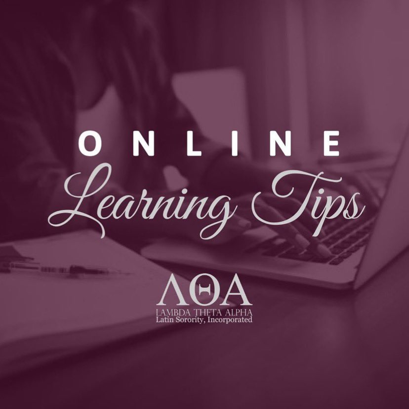 LTAEpsilonGamma's tweet photo. Welcome to a 🌎of virtual learning 👩🏻‍💻👩🏼‍💻🧑🏽‍💻👩🏽‍💻👩🏾‍💻!!! Helpful tips for undergraduates on their new journey. Wishing you a successful remainder of the semester! ##LTA1975 #LTAUndergrads #GetAsWithLTA https://t.co/fgAvTSU0AL