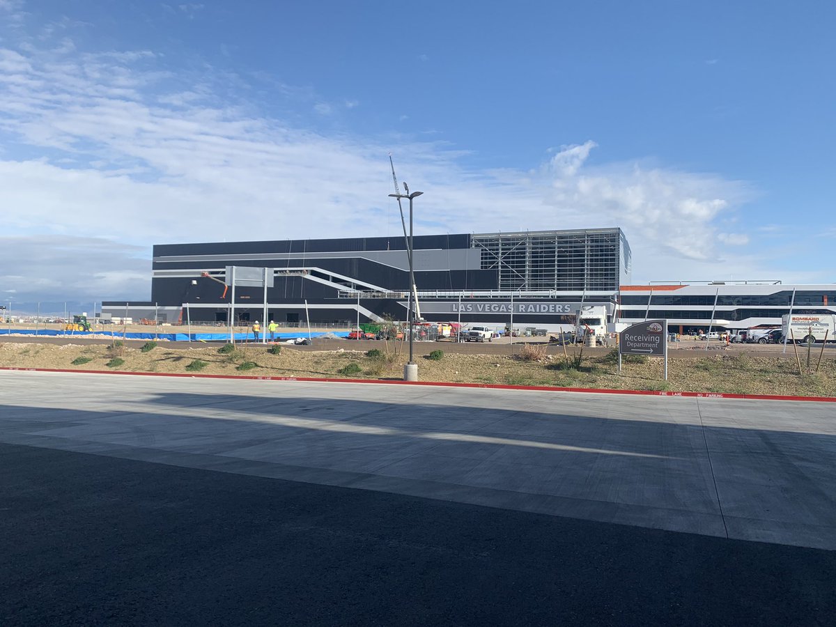 VinnyBonsignore's tweet photo. Drove by the @Raiders new facility in Henderson. It’s really coming along https://t.co/hSYvx97KJ2