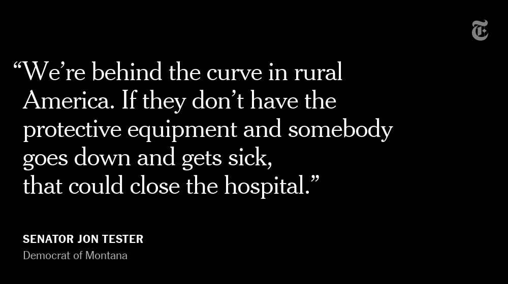 Nurses and doctors, scarce in rural communities at normal times, are calling out sick and being quarantined. The loss of 120 rural hospitals over the past decade has left many towns defenseless against the coronavirus, and more hospitals are closing as the pandemic spreads.