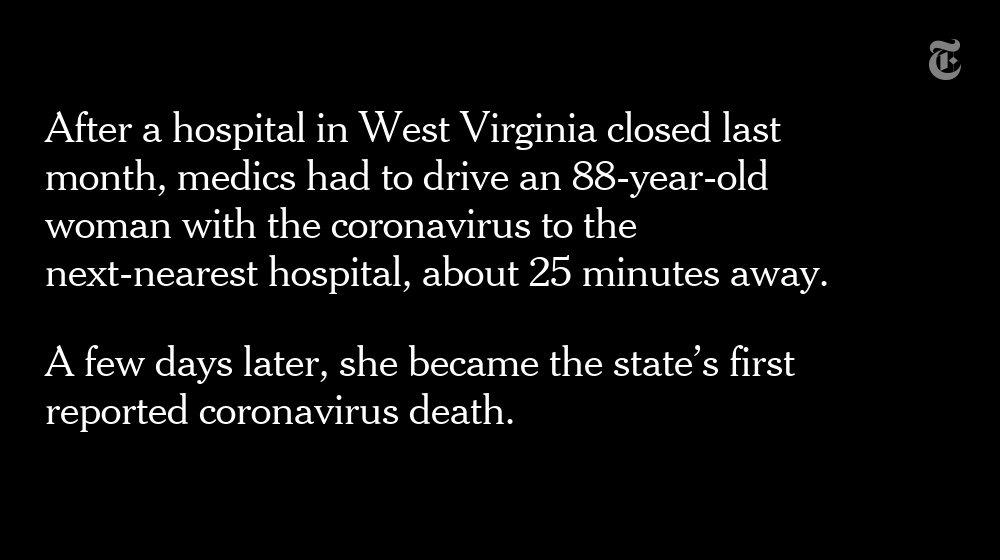 The financial strain of gearing up to fight the coronavirus has put added pressure on cash-strapped rural hospitals, forcing some to close altogether  https://nyti.ms/3aV3f5a 