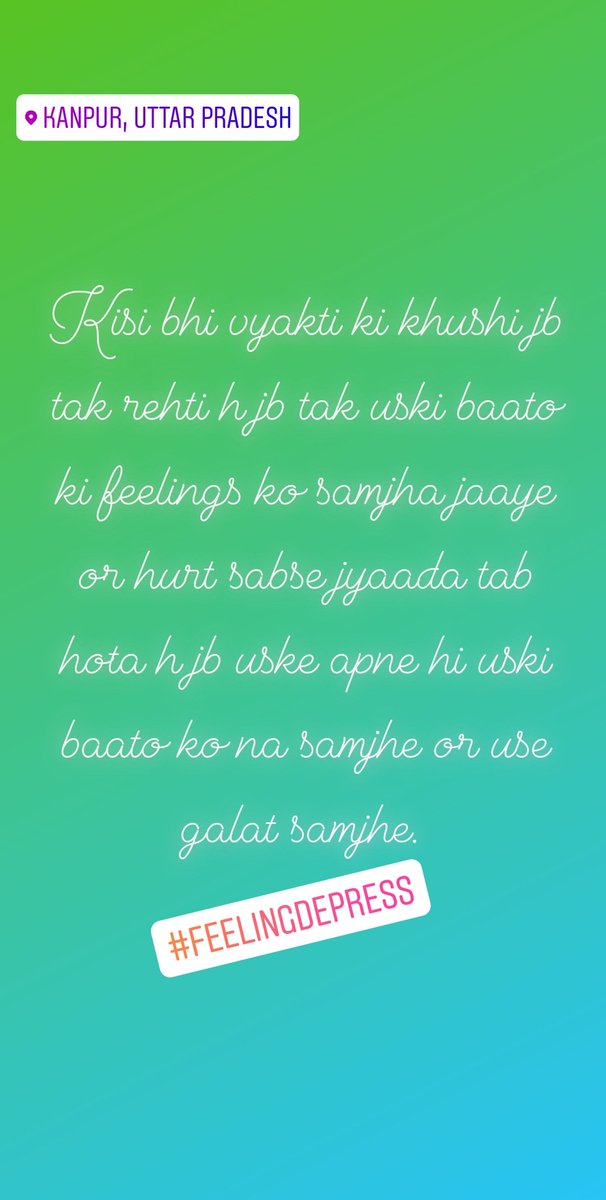 sachint20's tweet photo. #feelingdepress #apni_life se....
Sometimes muje apni #galtiya yad aati he jo mene #apni_life me ki h jiski vaja se aaj muje ye #dikkate face kerni pad rahi h https://t.co/Hvuad0GfWe