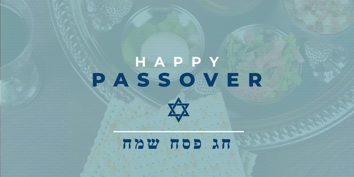 While families and friends may not be able to physically gather this year, faith will always be an important part of how we come together.  

Brooke and I wish everyone celebrating a Happy Passover.