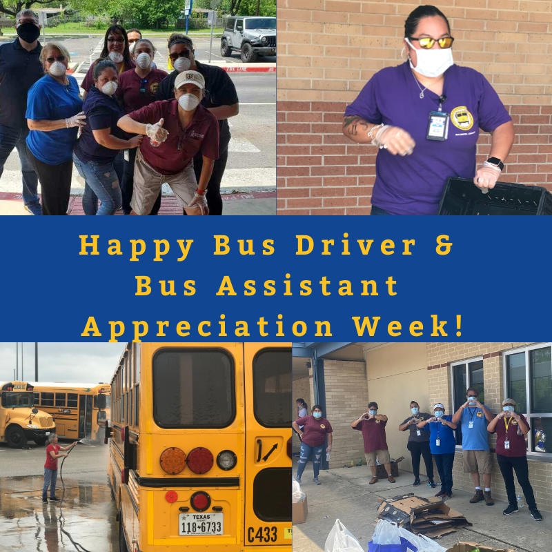 They would much rather be driving students to &amp; from school, but we're so proud of the Transportation Department staff who are helping out around NISD! Happy Bus Driver &amp; Bus Assistant Appreciation Week! We can't wait to see you back on the road because that's how you roll! 🚍