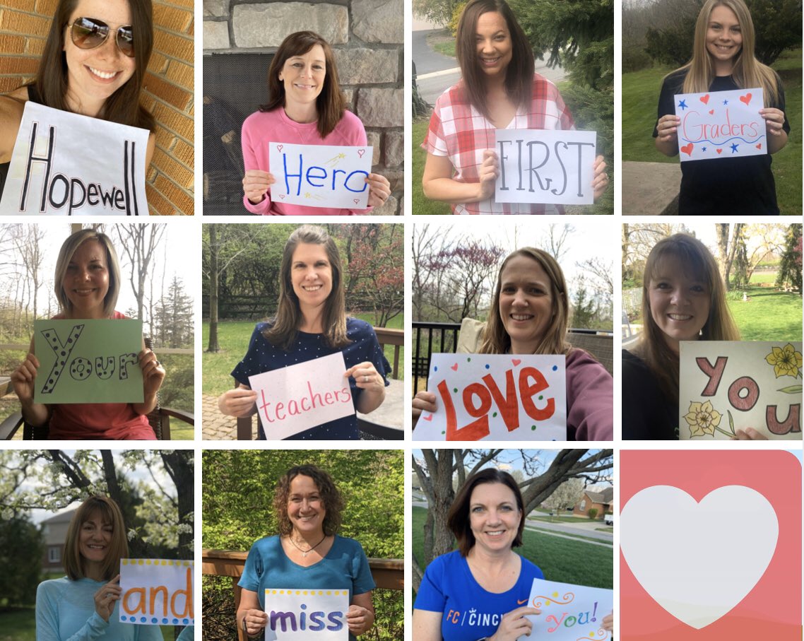 MattinglyStars's tweet photo. A message from @hopewellECS First Grade Teachers! #WE ❤️ our #HopewellHeroes and miss you!! #WEareLakota https://t.co/Z9bqOqgMCN