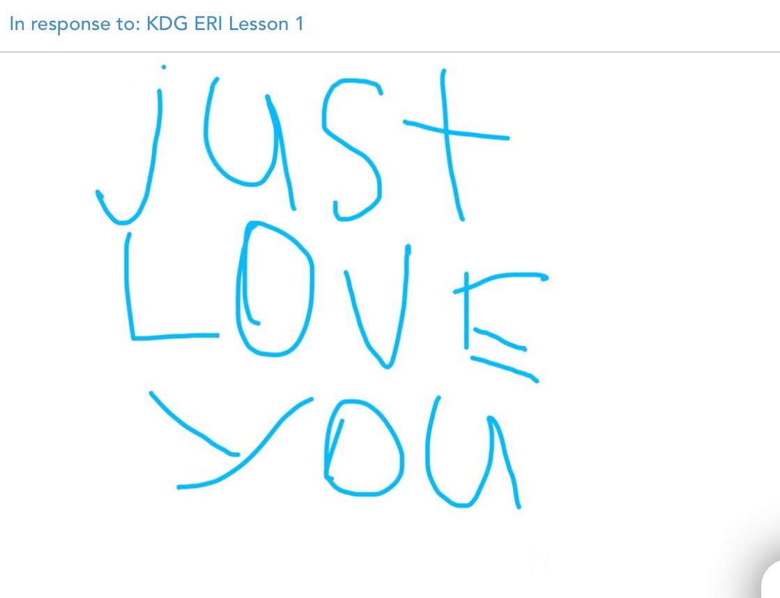 An awesome SeeSaw message that made my week!❤️
<a href="/CBGrovelandEl/">Groveland Elementary</a> #CBDLP #cbsdproud