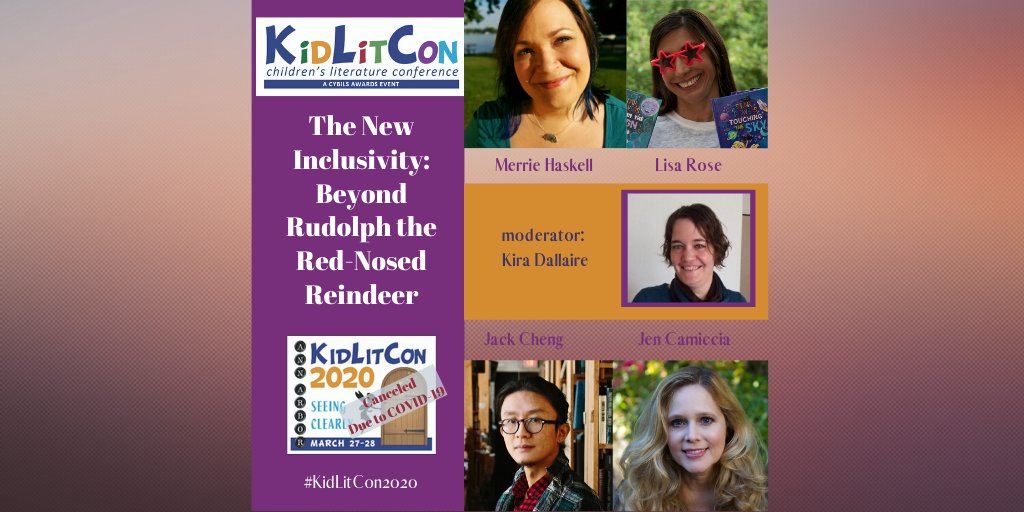 KidLitCon (@kidlitcon) on Twitter photo Our #KidLitCon2020 session The New Inclusivity: Beyond Rudolph the Red-Nosed Reindeer would have talked about characters whose differences don’t define them, with @merriehaskell <a href="/LisaRoseWrites/">Lisa Rose</a> <a href="/jackcheng/">Jack Cheng</a> <a href="/jencamiccia/">Jennifer Camiccia</a> & #KiraDallaire #inclusivebooks #supportIndieBookstores Our #KidLitCon2020 session The New Inclusivity: Beyond Rudolph the Red-Nosed Reindeer would have talked about characters whose differences don’t define them, with @merriehaskell <a href="/LisaRoseWrites/">Lisa Rose</a> <a href="/jackcheng/">Jack Cheng</a> <a href="/jencamiccia/">Jennifer Camiccia</a> & #KiraDallaire #inclusivebooks #supportIndieBookstores