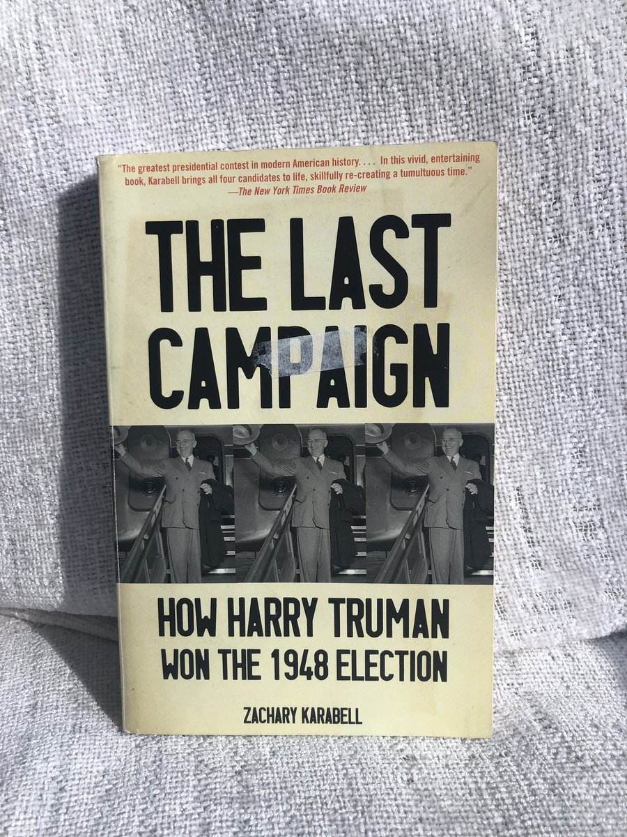 Today’s 2 books on a specific topic—close presidential elections:“The Last Campaign: How Harry Truman Won the 1948 Election” by Zachary Karabell“Deadlock: The Inside Story of America’s Closest Election” by the political staff of the Washington Post