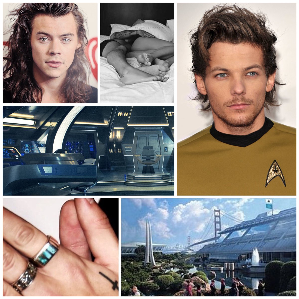 Through Struggles, To The Stars: Star Trek AU, Captain Louis, Prince Harry, enemies to lovers, action/adventure, roommates, secrets, hurt/comfort, fluff, first times, light angst  https://archiveofourown.org/works/10609647/chapters/23460390