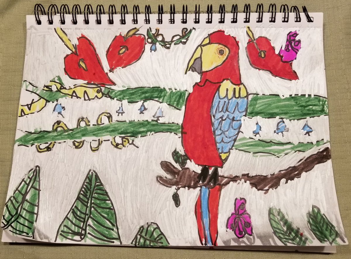 STEMDump's tweet image. Quinn's art project for the week...he loved this assignment. Thank you @gonkadaniel @GeraldiClass @MsWang9