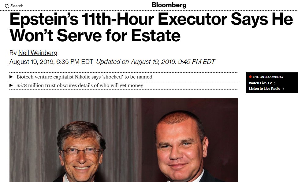 Epstein not only made a close Gates advisor an executor of his will but was also a fan of EugenicsRumored to have plans of impregnating up to 20 women on his New Mexico ranch to form a super raceHe also wanted to have his dick & brain frozen and preserved for resurrection lol