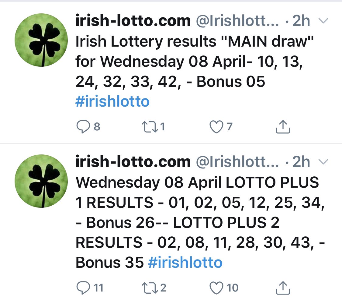 Irish Lottery Draw Irish Lottery Draw