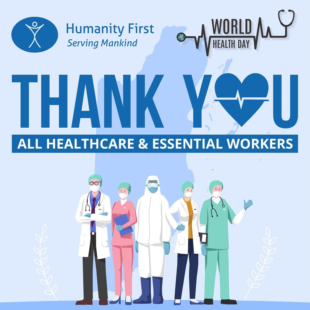 HumanityFirstBZ's tweet image. We are grateful for the sacrifice and dedication of our Healthcare workers. They are at the #frontlines of this crisis and are saving lives. May God continue to bless you and keep you safe.

Thank you! You're our #heroes!
#WorldHealthDay #Coronavirus #Covid_19