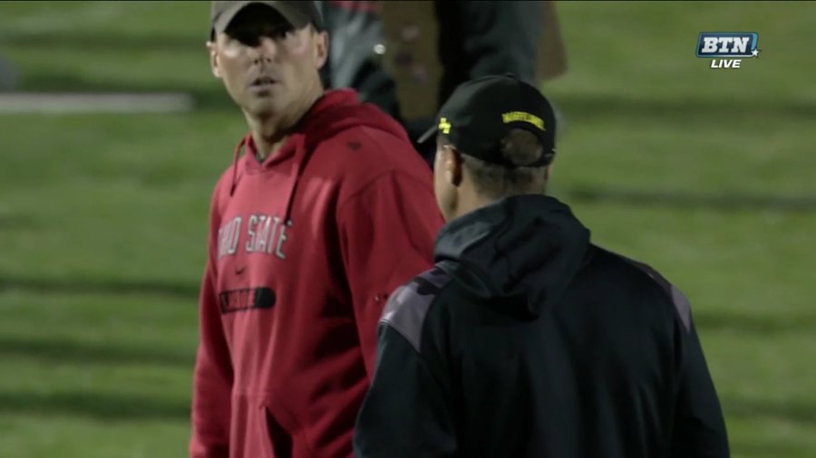 Eri_Barrister's tweet photo. @OhioStateMLAX and/or @TerpsMLax need to convince the @BigTenNetwork to re-air the 2017 Big Ten Tournament Title Game (AKA the greatest lacrosse game ever) so we can watch that epic end of the game staredown again. https://t.co/5eVqHRfOen