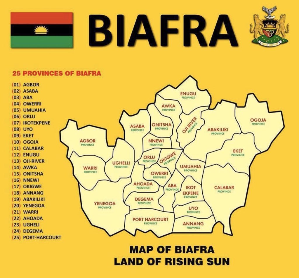 ethnic, cultural and religious deprivations,which had its genesis in the geography,history, culture and demography of Nigeria.Biafran StatesThe Republic of Biafra was mainly made up of the former Eastern region of Nigeria and was inhabited principally by the Igbo ethnic group.