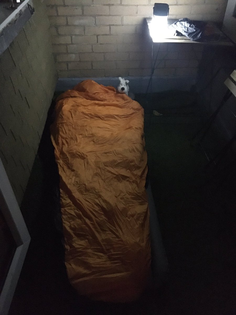 tpltravelled's tweet photo. Pack bike. Ride bike to woods. Ride bike back from woods. Unpack bike. Lay contents of bike luggage out on balcony. Get in. Star gaze. Sleep. // @apidura @keep_pedalling @Surly_Bikes #titaniumgoat #adventureathome https://t.co/hpiFQfthzd
