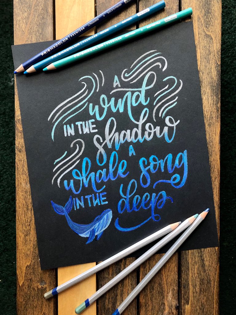 Colored Pencil Calligraphy atelieryuwa.ciao.jp