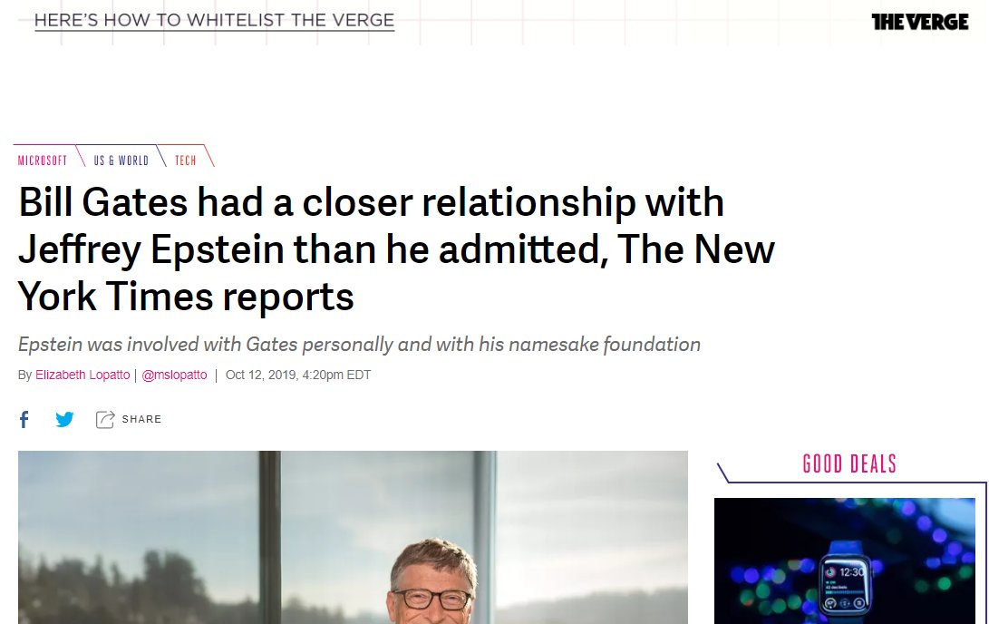 Now, of course, Gates flat out lied about their relationship, but are these two men REALLY so different?Besides keeping much of the same elite company, Gates also is not far removed from pedophilia.In fact, in 2013 one of his estate's enginers was arrested for kiddy porn.