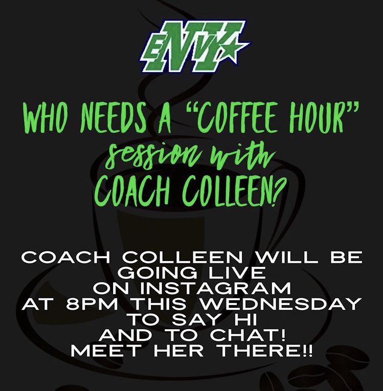 Buffalo_Envy's tweet photo. Head over to our Instagram buffalo.envy at 8pm tonight for coffee hour with Coach Colleen✨💙 https://t.co/nqoyevPJqJ
