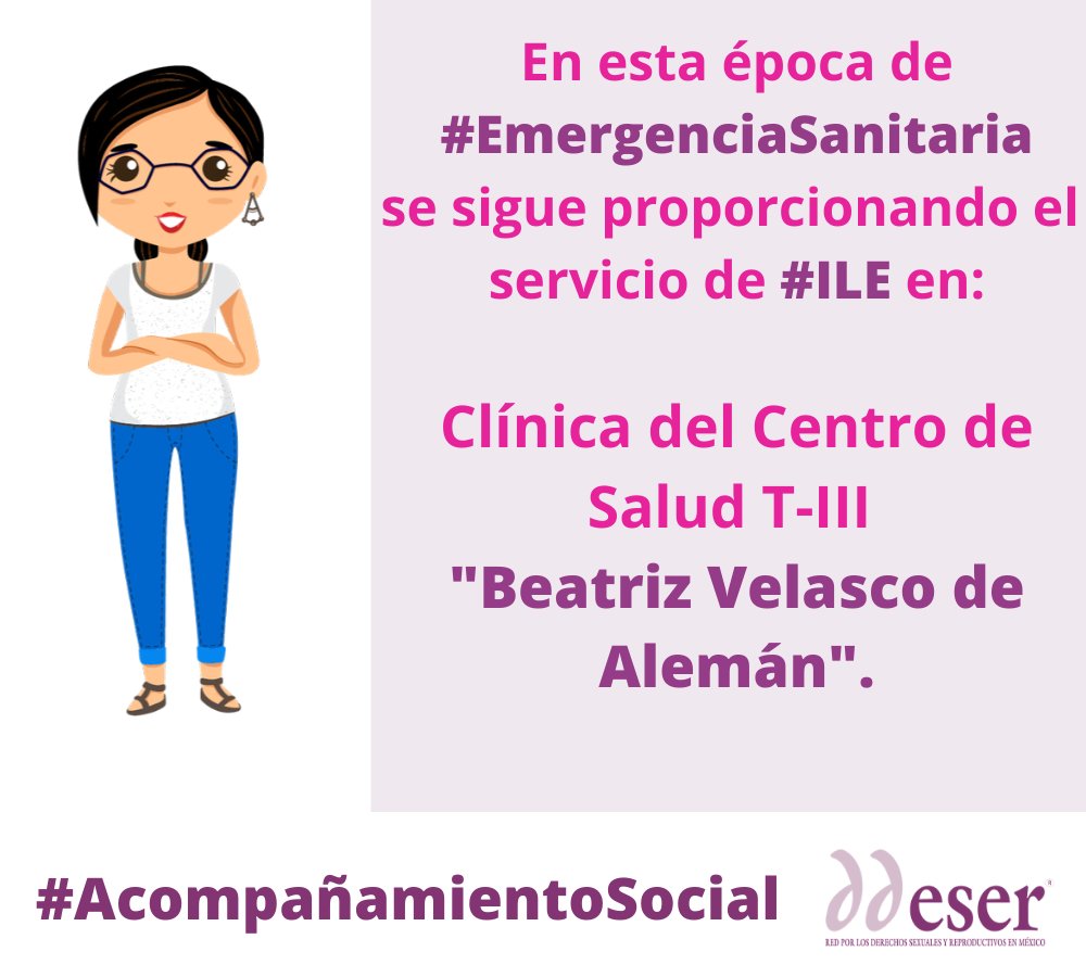 ddesermx's tweet photo. En esta #EmergenciaSanitaria no se detienen los servicios de #ILE en la #CDMX se siguen atendiendo en esta clínica. 
Más información en: Requisitos para solicitar la Interrupción Legal del Embarazo o comunícate al Locatel (55 5658 1111) https://t.co/CvS3azMqab