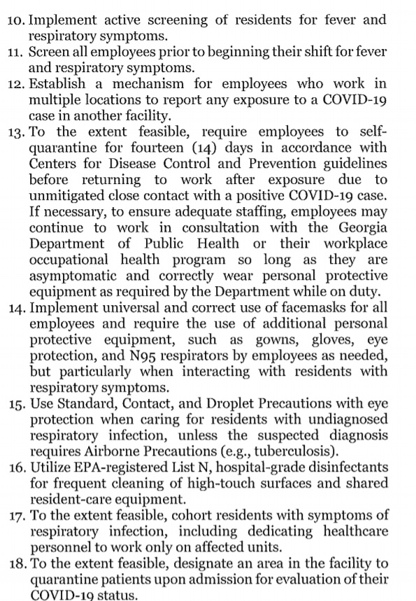 Read Governor Brian Kemp's executive order dealing with nursing homes and long-term care facilities.  https://bit.ly/34mTwSB  (Clicking on this link will download a PDF) #gapol  #COVIDー19  #COVID  #coronavirus (Tweet 4/x)