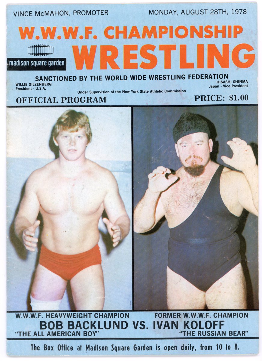 August 28, 1978 at Madison Square Garden. Damn good match between Backlund and Koloff if I recall correctly. Also on this card was the Dusty/Superstar bullrope match that went all 6 minutes.